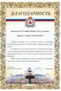 Благодарность правительства Нижегородской области